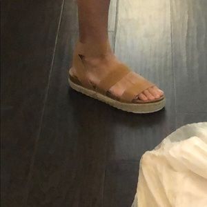 Brown tan sandals